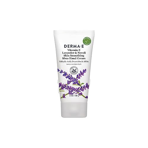 DERMA E Lavender & Neroli Hand Cream 2 Oz - Vegan, Cruelty-Free Moisturizer