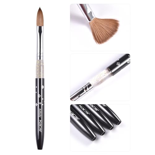 KADS Kolinsky Sable Acrylic Nail Brush Set - 5pcs, Size 16#