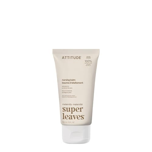 ATTITUDE Unscented Nursing Balm Bar – Plant & Mineral-Based, Vegan, 5 Fl Oz