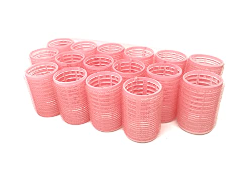 Medium Size Self Grip Hair Curlers Set for Fine & Short Hair - 16 Pieces