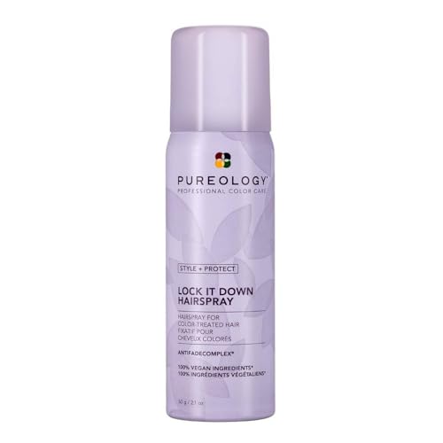 Pureology Lock It Down Hairspray - Maximum Hold, 2.1 Ounce