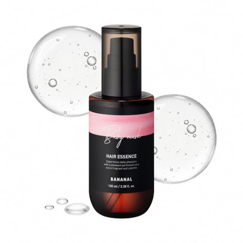 2-in-1 Hair Serum & Perfume Oil - Korean Hair Care, Moroccan Argan Oil & 12 Amino Acids for Dry Damaged Hair, Anti-Frizz Glass Hair Shine, Paraben-Free, Baby Powdery Musk, 3.38 fl oz