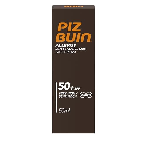 Piz Buin Allergy Face Cream SPF50+ - 50ml Moisturizer for Sensitive Skin