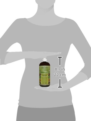 Aroma Naturals 4-in-1 Tea Tree Eucalyptus Castile Soap, 34 Oz