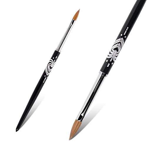 BQAN Kolinsky Acrylic Nail Brush Size 4 for 3D Nail Art