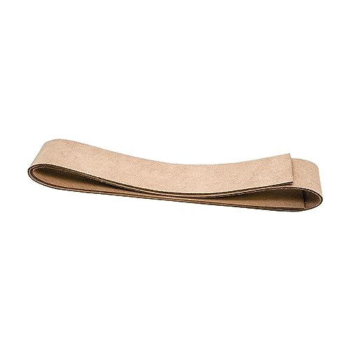 Realeather Suede Leather Strip for Crafting, 1.5" x 42" - Beige