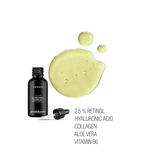 Gentlehomme Men's Anti-Aging Retinol Serum with Hyaluronic Acid & Vitamin B6
