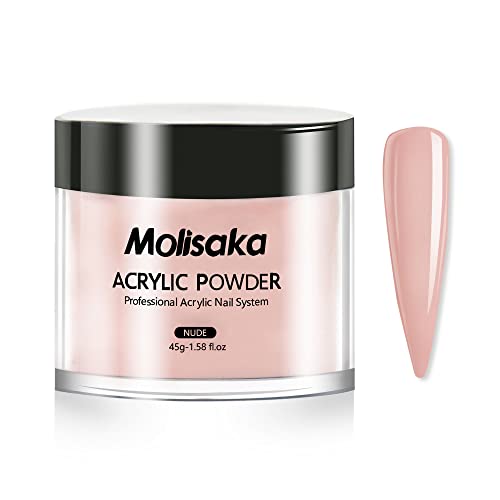 Molisaka Nude Acrylic Powder for French Nail Art - 1.58oz