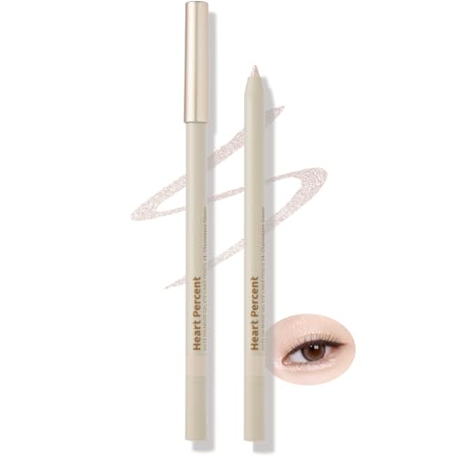 Heart Percent Gel Eyeliner Pencil #14 Champagne Gleam - Waterproof, Long-Lasting Aegyo Sal Highlighter