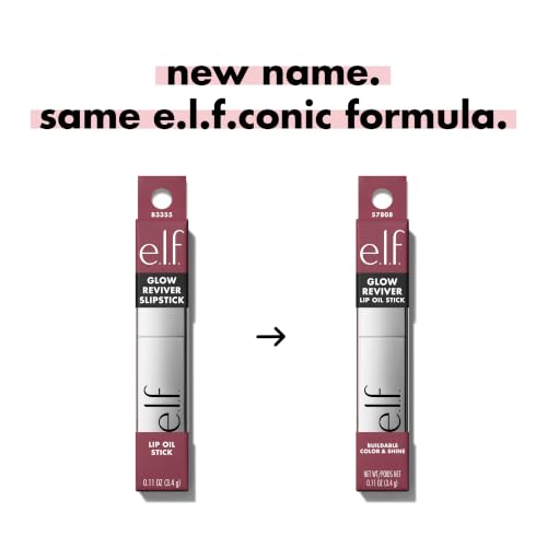 e.l.f. Glow Reviver Lip Oil Stick - Tinted, Hydrating & Vegan