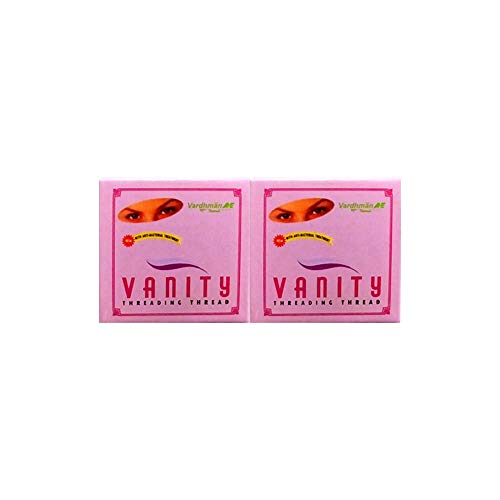 VARDHMAN Extra Soft Eyebrow Threading Thread - 2 Spools, 300m