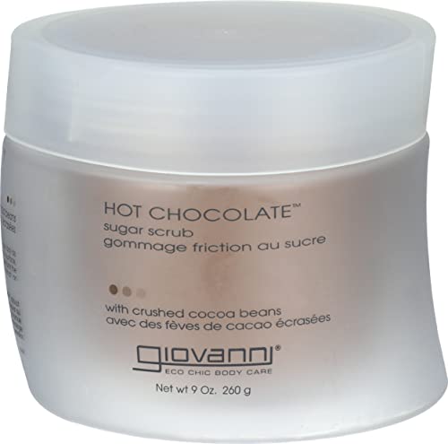 GIOVANNI Hot Chocolate Sugar Body Scrub, 9 Oz - Gentle Exfoliant