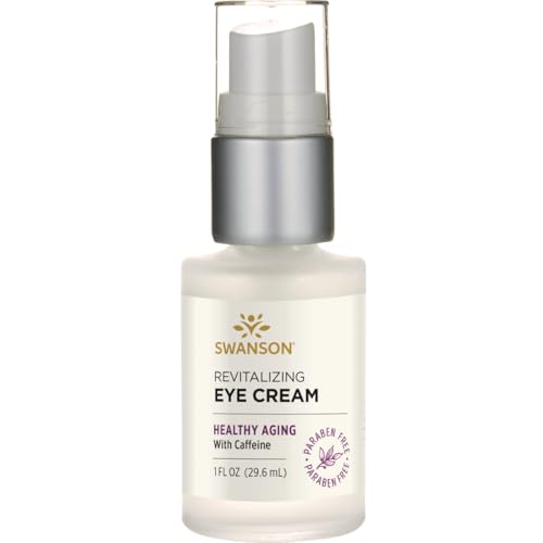 Swanson Revitalizing Eye Cream with Caffeine, 1 fl oz - Paraben-Free