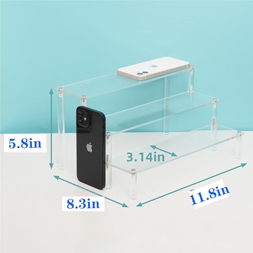3-Tier Clear Acrylic Cupcake Stand for Elegant Displays