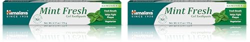 Himalaya Mint Fresh Gel Toothpaste - Fluoride-Free, 6.17 oz (2 Pack)