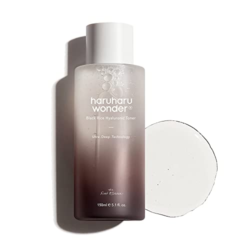 HARUHARU Black Rice Hyaluronic Toner - Deep Hydration & Soothing, Vegan 5.1 fl. oz