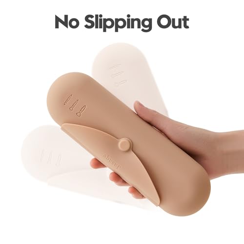 JASAQE Silicone Makeup Brush Holder – Portable Travel Cosmetic Case