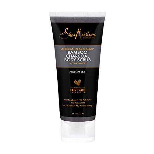 SheaMoisture African Black Soap Body Scrub with Bamboo Charcoal - 6 Ounce