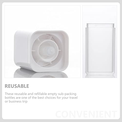 3Pcs Travel Airless Pump Bottles - Refillable Containers for Lotion, Shampoo, Gel