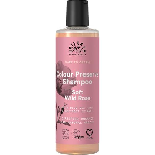 Urtekram Wild Rose Colour Preserve Shampoo - Organic Vegan Hair Care 250ml