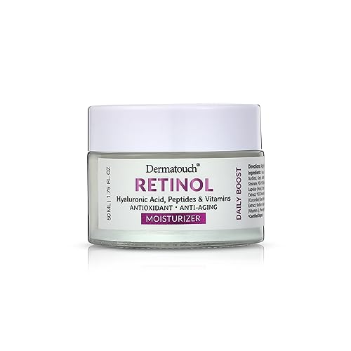 DERMATOUCH Retinol Moisturizer 1.7 Fl Oz with Hyaluronic Acid & Vitamin C