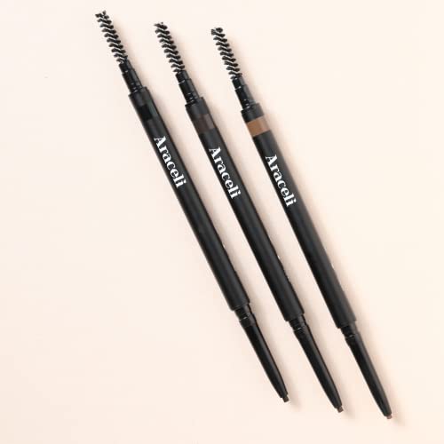 Araceli Waterproof Eyebrow Pencil for Women, Smudge-Proof, Soft Black