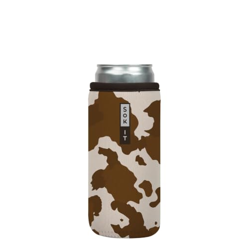 Sok It Insulated Neoprene Can Sleeve for Beer & Soda - 12oz Slim