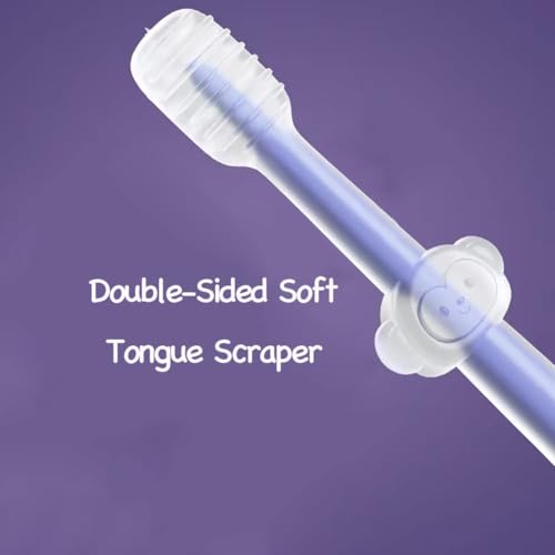 PandaEar Toddler Toothbrush Set - 3 Silicone Brushes for 0-18 Months