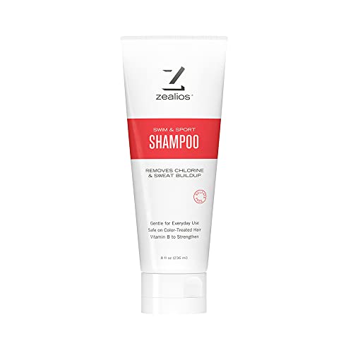 Zealios Swim & Sport Clarifying Shampoo, 8 oz - Chlorine & Salt Removal