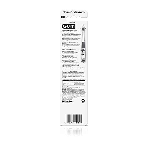 GUM Crayola Pip-Squeaks Kids Toothbrush Set, 4 Pack - Ultra-Soft