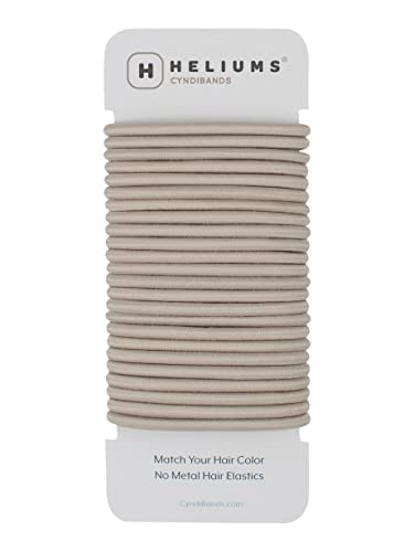 Cyndibands No Damage Elastic Hair Ties - Ash Blonde, 24-Pack