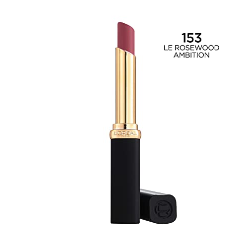 L'Oreal Paris Colour Riche Matte Lipstick, Le Rosewood Ambition, 0.06 Oz - Long-lasting Comfort with Hyaluronic Acid