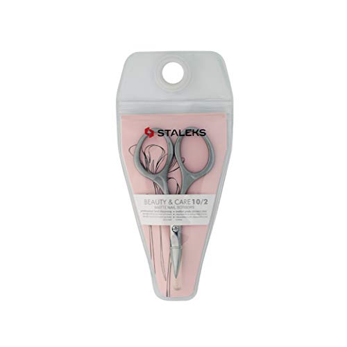 Staleks Matte Nail Scissors with Curved Blades for Thick Nails