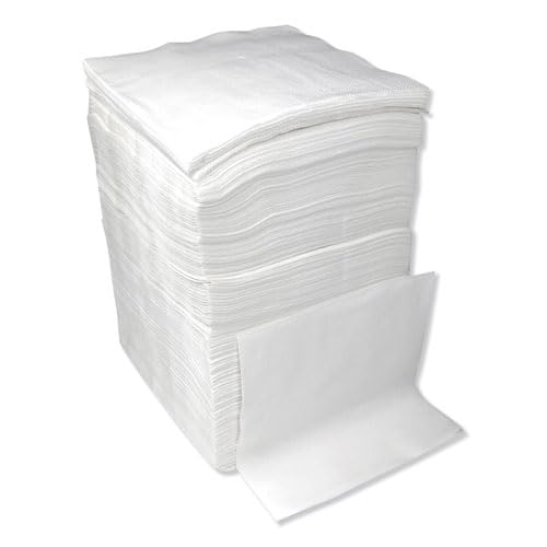 Pantryware Essentials 500 Count White Paper Lunch Napkins - 12x12, 1 Ply