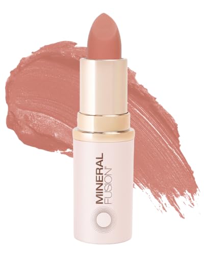 Mineral Fusion Prosecco Long-Lasting Lipstick - Reformulated Vegan Lip Color with Avocado Oil & Cocoa Seed Butter