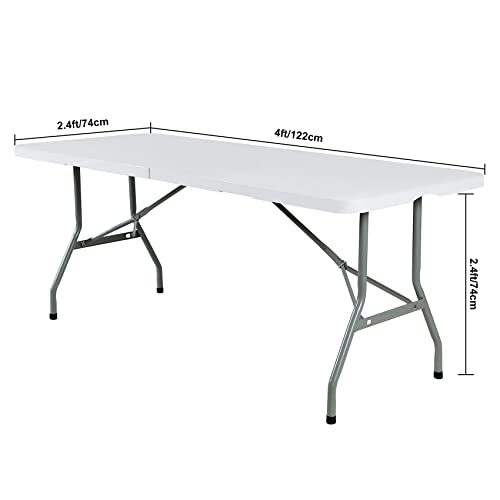 4ft Waterproof Spandex Table Cover for Events & Weddings - Black