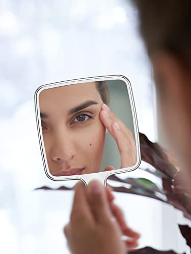 MIRRORNOVA Handheld Makeup Mirror - 4" x 7", Gold Finish