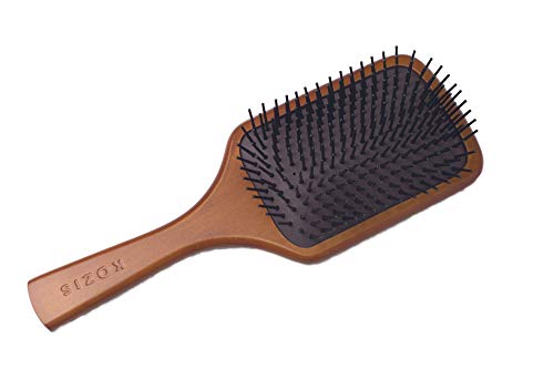 KOZIS Large Wooden Paddle Hair Brush for Men & Women