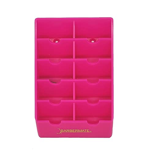 BarberMate Blade Rack for Barbers & Stylists - Pink (Stores 10 Blades)