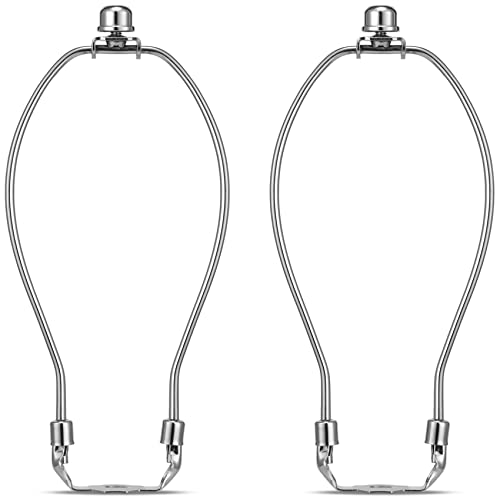 9-Inch Lamp Harp Kit with Solid Finials for Table & Floor Lamps