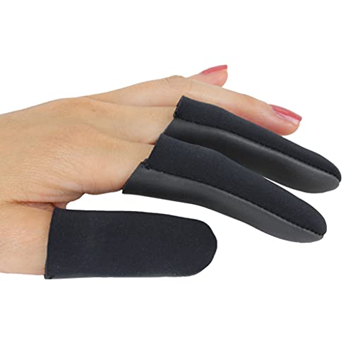 Jatai Heat Shield Finger Protectors for Curling & Styling - Small/Medium, Pack of 3, Black