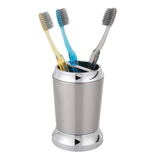 iDesign Preston Stainless Steel Toothbrush Holder - 3" x 3" x 4.5"