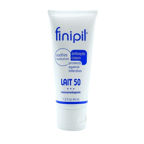 Finipil Lait 50 Antiseptic Cream ? Post Hair Removal & Ingrown Hair Treatment, Cools & Soothes Skin, 1.5 Ounce