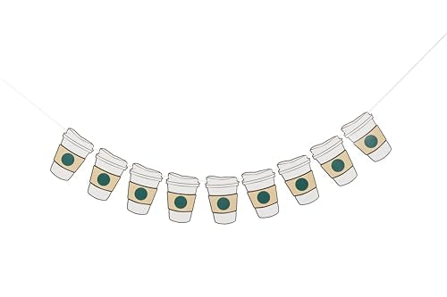 Coffee Birthday Party Banner - Festive Cafe Decorations