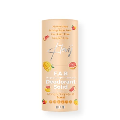 Klevij All Natural FAB Deodorant Mango Grapefruit | Aluminum-Free, 1.7 oz