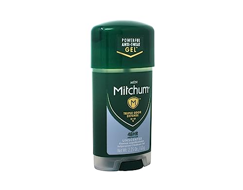 Mitchum Power Gel Antiperspirant Deodorant - Unscented - 3 Pack