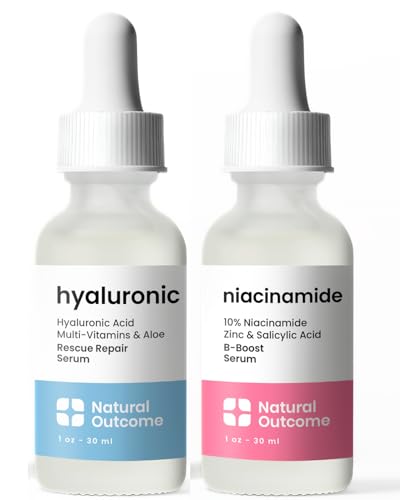 Natural Outcome Hyaluronic Acid & Niacinamide Serum Set - 1 oz Each