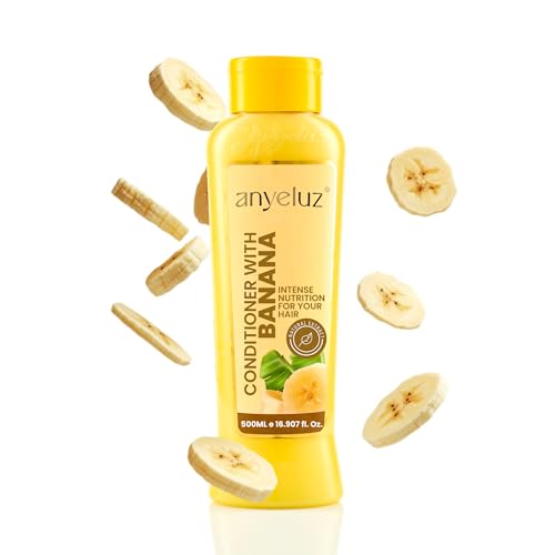 ANYELUZ Banana Conditioner for Dry Hair with Olive Oil - 16.9 Fl Oz - Nourishing & Moisturizing