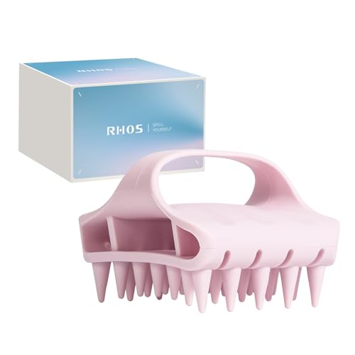RHOS Scalp Massager Shampoo Brush - Soft Silicone Scrubber for Dandruff
