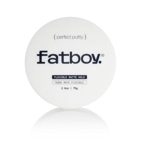Fatboy Hair Perfect Putty - Medium Hold Matte Finish Styling Clay for All Hair Types, 2.6 Oz